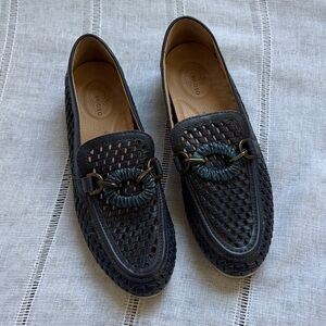 Brioso Presley Woven Leather Ornamented Loafers